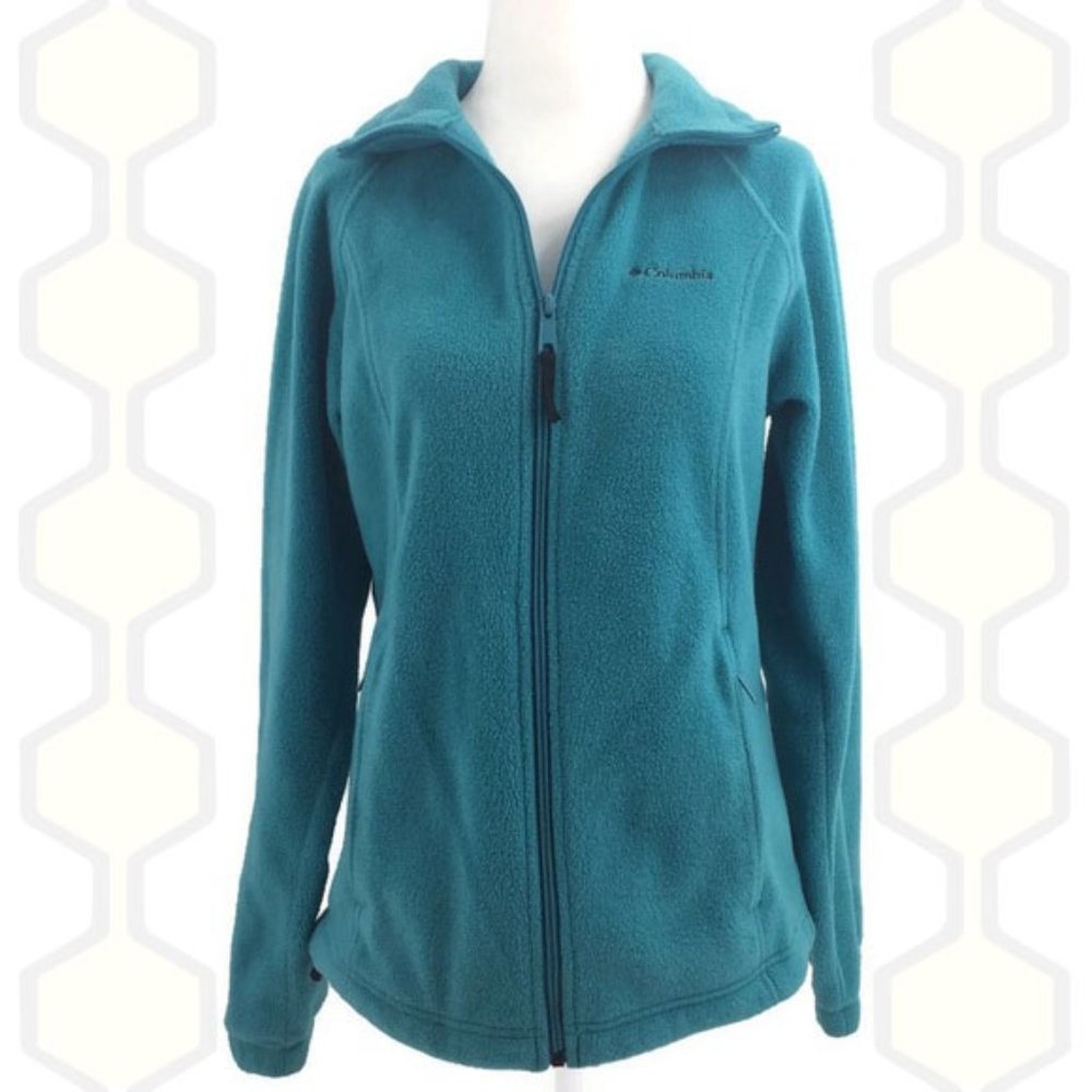 Columbia Jacket Blue Fleece Zip Up M